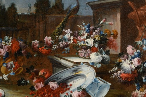 18th century - Pair of  Still Life,attributed to  Francesco Lavagna 18th Century 