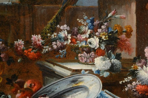 Antiquités - Pair of  Still Life,attributed to  Francesco Lavagna 18th Century 