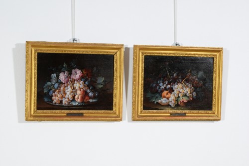 Paintings & Drawings  - 18th Century, Pair of Italian Rococo Still Life Painting by Michele Antonio