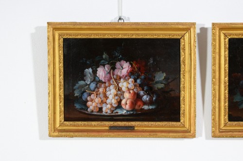 18th Century, Pair of Italian Rococo Still Life Painting by Michele Antonio - 