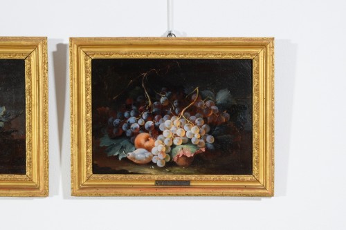 18th century - 18th Century, Pair of Italian Rococo Still Life Painting by Michele Antonio