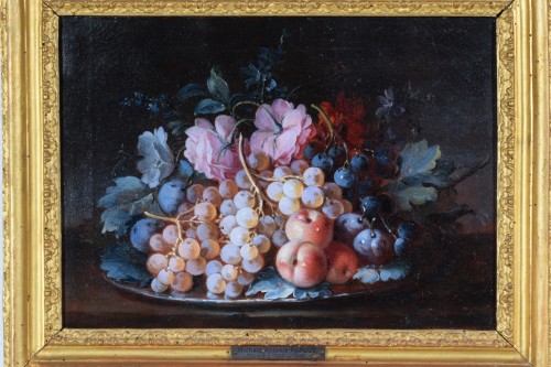 Louis XV - 18th Century, Pair of Italian Rococo Still Life Painting by Michele Antonio