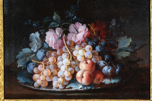 Antiquités - 18th Century, Pair of Italian Rococo Still Life Painting by Michele Antonio