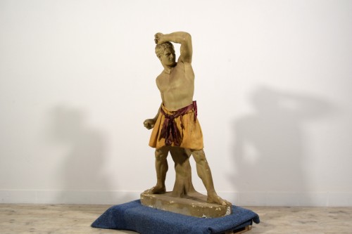 Sculpture  - Creugante, plâtre après Antonio Canova, Italie XIXe siècle