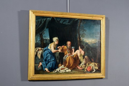 XVIIIe siècle - Lot et ses filles, Giuseppe Gambarini (1680-1725)