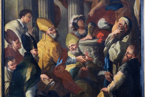 Paintings & Drawings  - 18th Century, Italian painting with Saint Nicholas and the miracle of the b