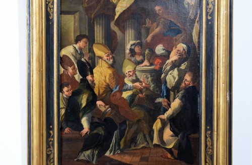 18th Century, Italian painting with Saint Nicholas and the miracle of the b - 