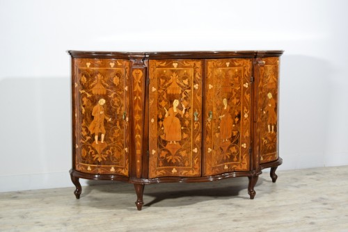  19th Century, Italian Inlay Wood Sideboard  - 