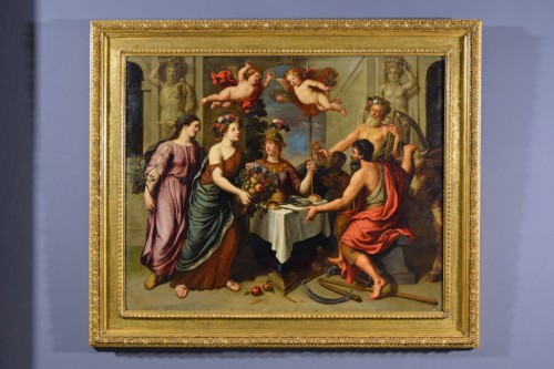 Pieter Van Lint (1609-1690) Allegory of industriousness leading to peace and abundance - Paintings & Drawings Style 