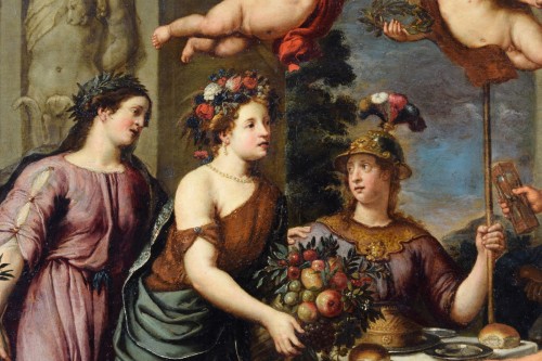Pieter Van Lint (1609-1690) Allegory of industriousness leading to peace and abundance - 