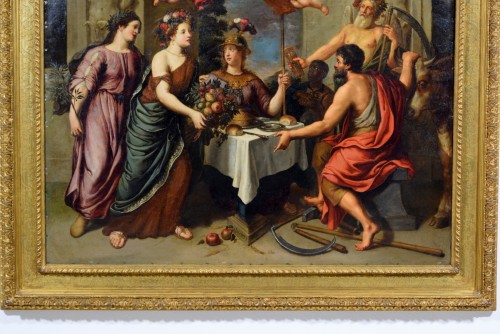 Antiquités - Pieter Van Lint (1609-1690) Allegory of industriousness leading to peace and abundance