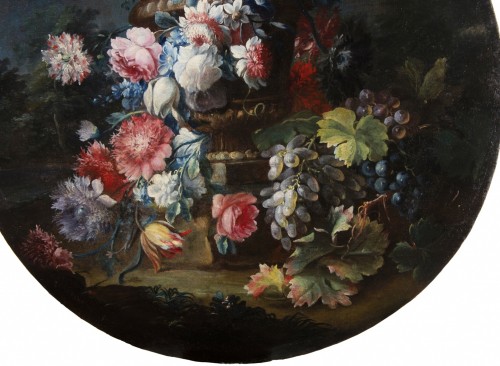 Antiquités - 18Th century, Italian Pair Still Life by Michele Antonio Rapous