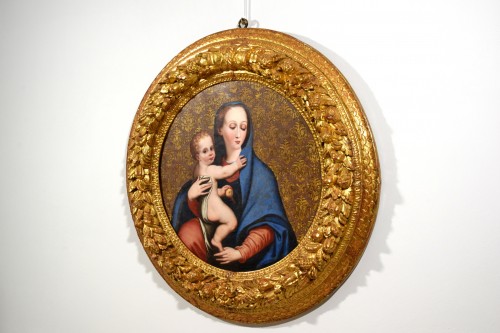 Madonna della Purità, peintre du XVIIe siècle actif en Italie - Brozzetti Antichità