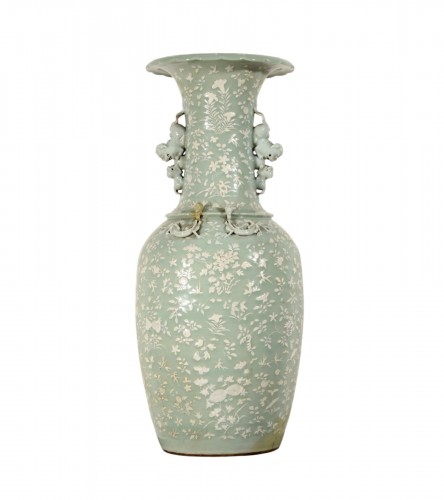 Large celadon porcelain vase, China, 19th century