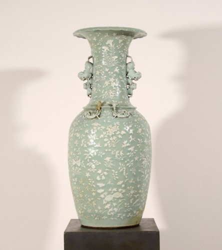 Grand vase en porcelaine céladon, Chine XIXe siècle - Arts d