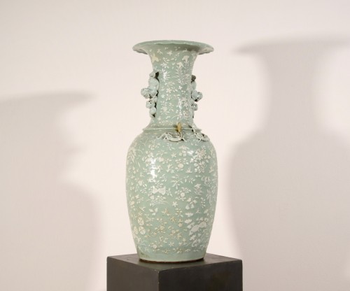 Grand vase en porcelaine céladon, Chine XIXe siècle - Brozzetti Antichità