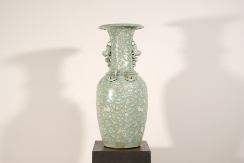Grand vase en porcelaine céladon, Chine XIXe siècle - 