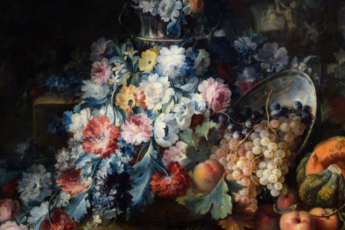 Antiquités - Michele Antonio Rapos (1733–1819), Nature morte de fleurs et fruits