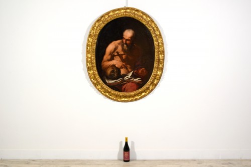 Antonio Zanchi (1631–1722), Saint Jérôme pénitent - Louis XIV