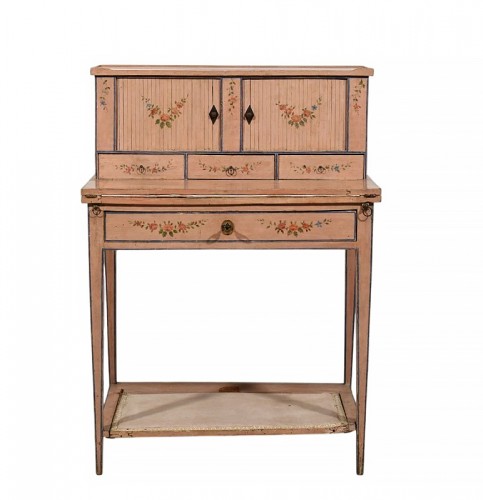 Bonheur du jour en bois laqué, Italie fin du XVIIIe siècle