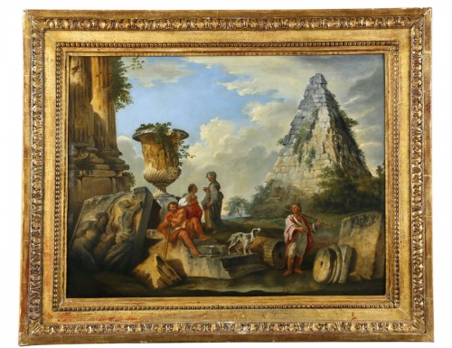 Pyramide de Caio Cestio, École italienne du XVIIIe siècle