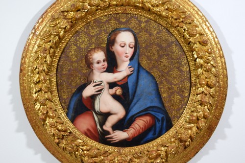 Madonna della Purità, peintre du XVIIe siècle actif en Italie - Brozzetti Antichità