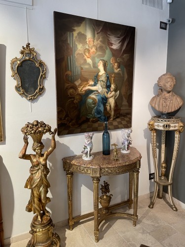 Antiquités - École Romaine du XVIIe siècle, Sainte Cécile avec des anges en concert
