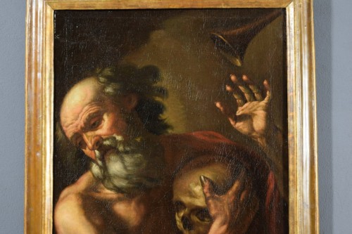  - Saint Jérôme entendant la trompette du Jugement dernier, École napolitaine du XVIIe siècle