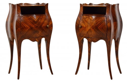 Paire de petits meubles fin XIXe siècle, Gênes style Barocchetto