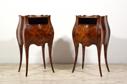 Pair of late 19th century small cabinets, Genoa Barocchetto style - Furniture Style 