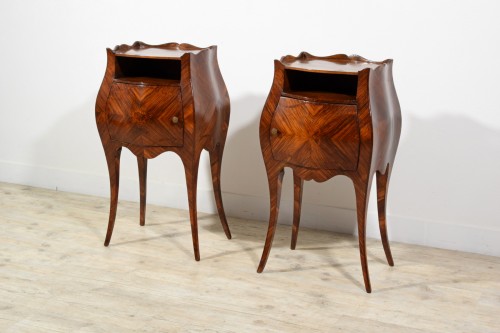 Pair of late 19th century small cabinets, Genoa Barocchetto style - 