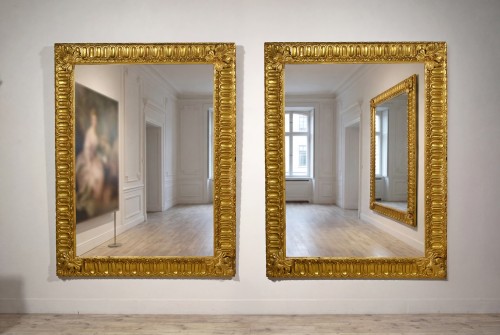 Paintings & Drawings  - Pair of Baroque Carved and Giltwood Frames, Tuscany 18th Century