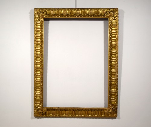 Paire de miroirs en bois sculpté et doré, Toscane milieu du XVIIIe siècle - Brozzetti Antichità