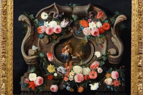 17th century - 17th Century, Still life Painting by Jan van Kessel I and Jan van Balen