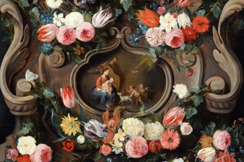 Louis XV - 17th Century, Still life Painting by Jan van Kessel I and Jan van Balen