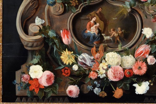 Antiquités - 17th Century, Still life Painting by Jan van Kessel I and Jan van Balen