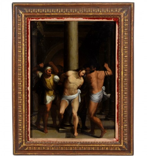Flagellation du Christ, peintre romain du XVIe siècle