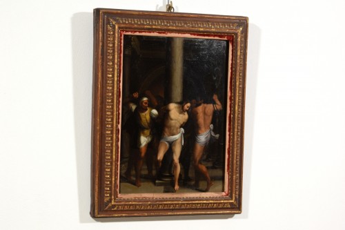Flagellation du Christ, peintre romain du XVIe siècle - Brozzetti Antichità
