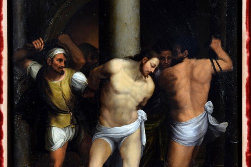 Antiquités - Flagellation du Christ, peintre romain du XVIe siècle