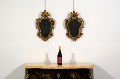 Pair of 18th Century Piedmontese Gilt Wood mirror - 