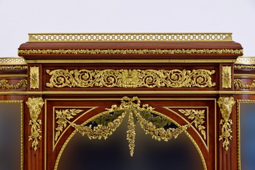 Furniture  - 19th century, Mahogany and Gilt Bronze French Showcase 