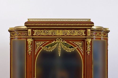 19th century, Mahogany and Gilt Bronze French Showcase  - Napoléon III