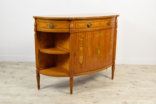 19th Century English Satinwood Cabinet - Furniture Style 