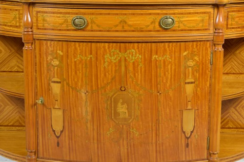 19th Century English Satinwood Cabinet - 