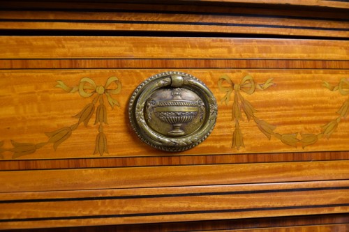 Antiquités - 19th Century English Satinwood Cabinet