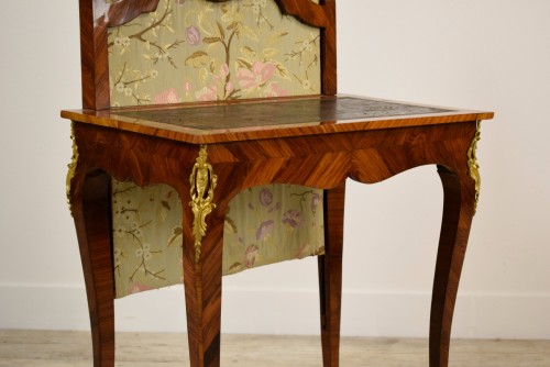 Furniture  - 18th Century, French Louis XV Center Writing table with screen 