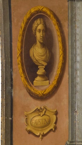 18th century Italian Neoclassical Screen with Trompe L’œil  - Louis XVI