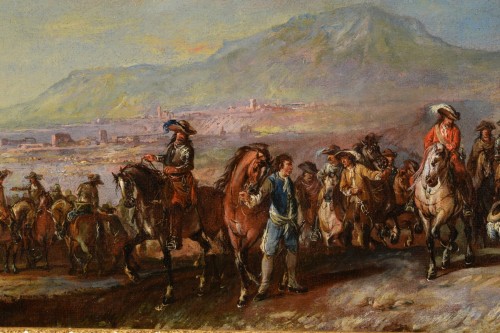 XVIIIe siècle - Francesco Simonini (1686 - 1766) - Le repos et La marche des soldats