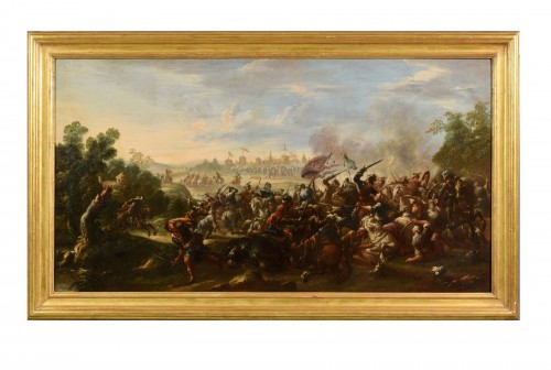 17th Century, Italian Battle Between Christian And Turkish Cavalry