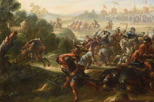 17th Century, Italian Battle Between Christian And Turkish Cavalry - 